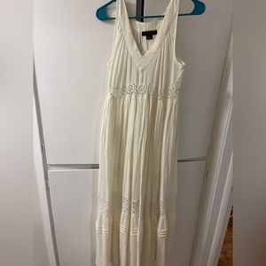 Ivory dress with crochet detail